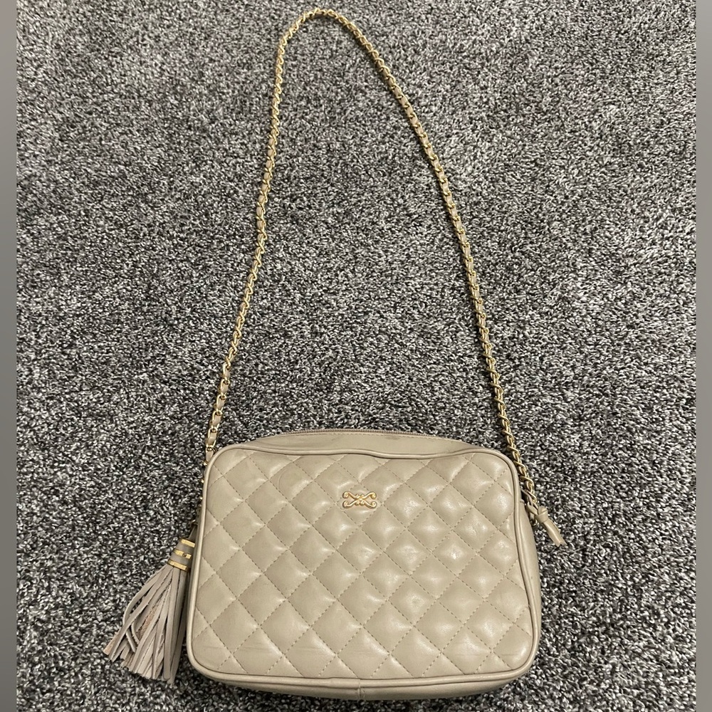 Magnum Fashions Inc. Beige Shoulder Purse Bag
